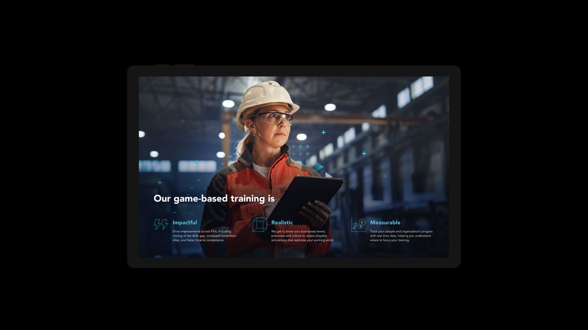 Illustrasjonsbilde som viser nettsiden til Attensi på et nettbrett i liggende format