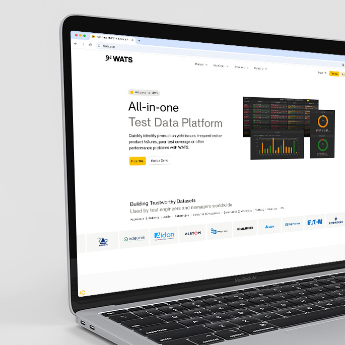 Illustrasjonsbilde av nettsiden til Wats på en bærbar PC